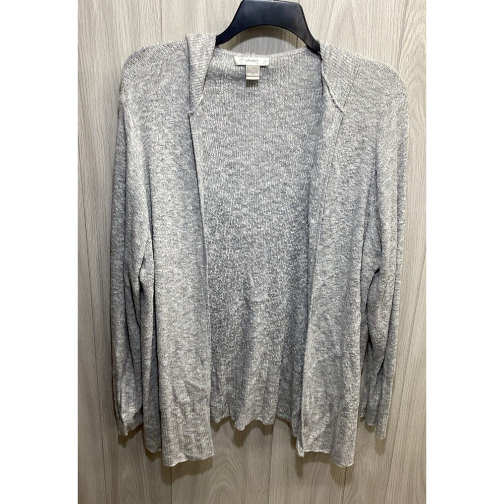 CJ BANKS Women's (Size 2X) Long Sleeve Hooded Open Front Cardigan Sweater‎ 54R